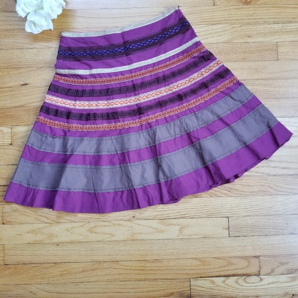 The Limited Dresses & Skirts - 5/$25 The Limited Boho A-Line Skirt 0 Purple Multi